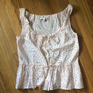 Madewell Shirred Drawstring Tank Top